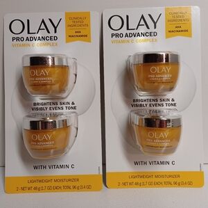 New OLAY PRO ADVANCED Vitamin C Complex, 4-pack Moisturizer ( 1.7 fl oz each)